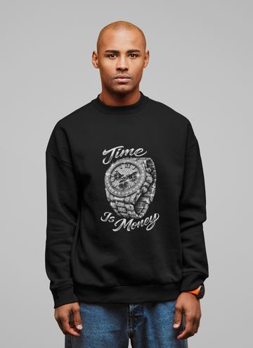 Time is Money Sweatshirt : Silver Watch
